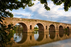 Puente Romano sobre el Guadiana